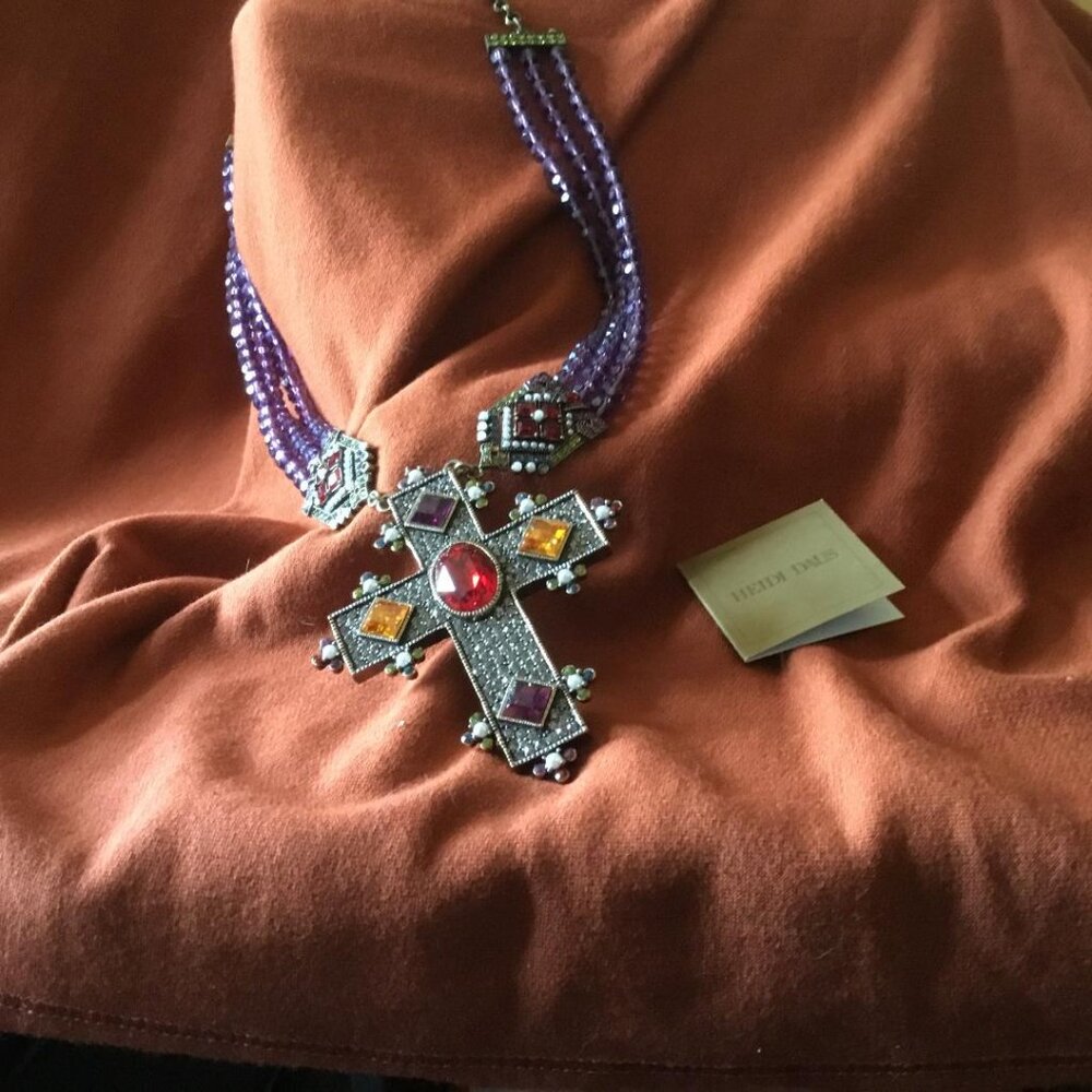 Heidi Daus, Jeweled Cross Necklace